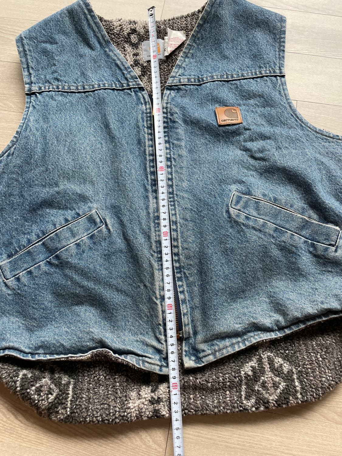 90s 칼하트 VP198 아즈텍 데님 베스트 상품이미지6