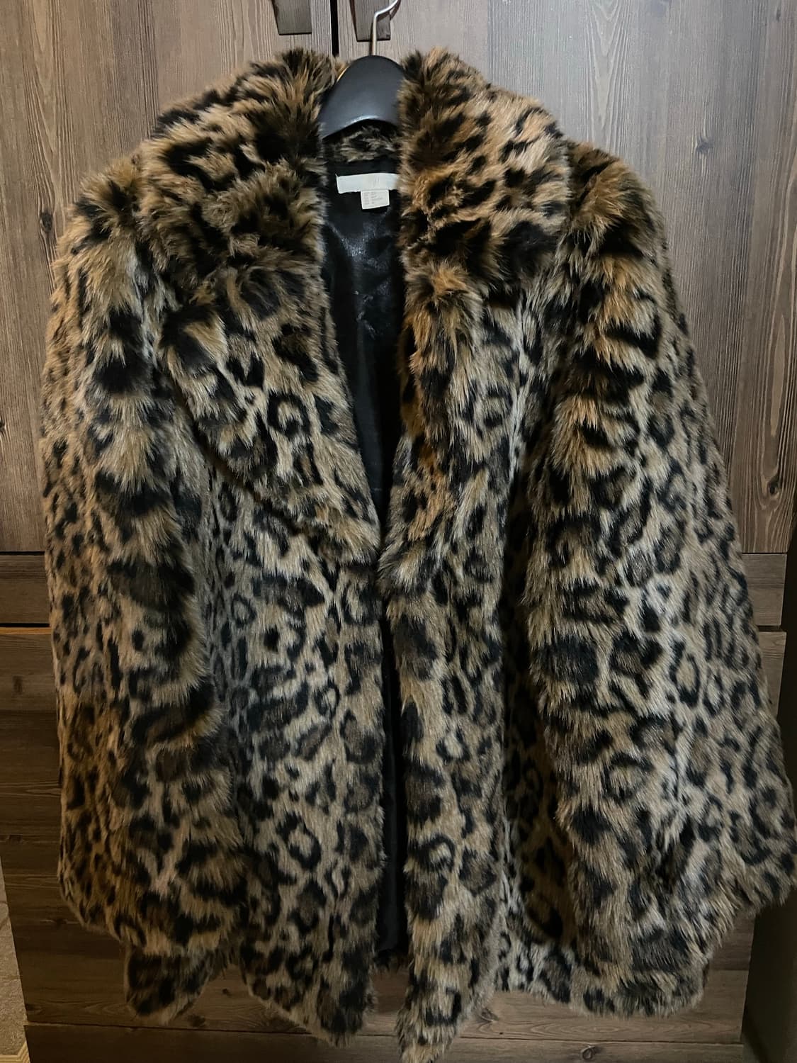 H&m 호피 퍼 코트 상품이미지2