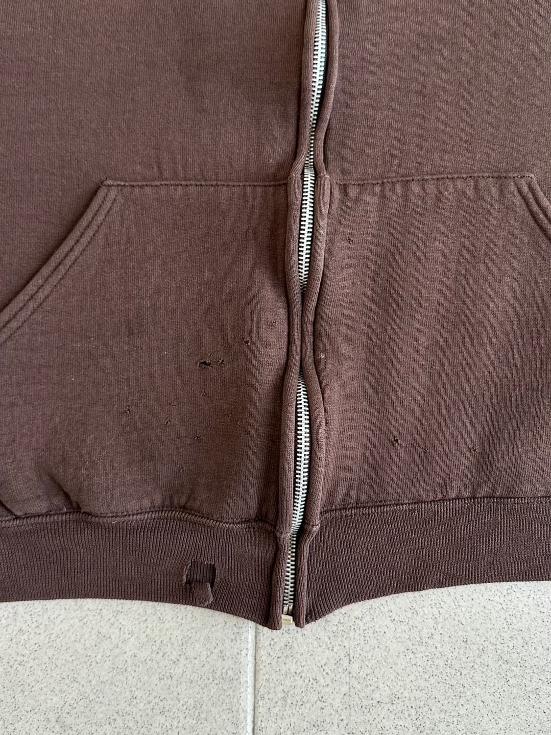 빈티지 러셀 후드집업 브라운 L 상품이미지6