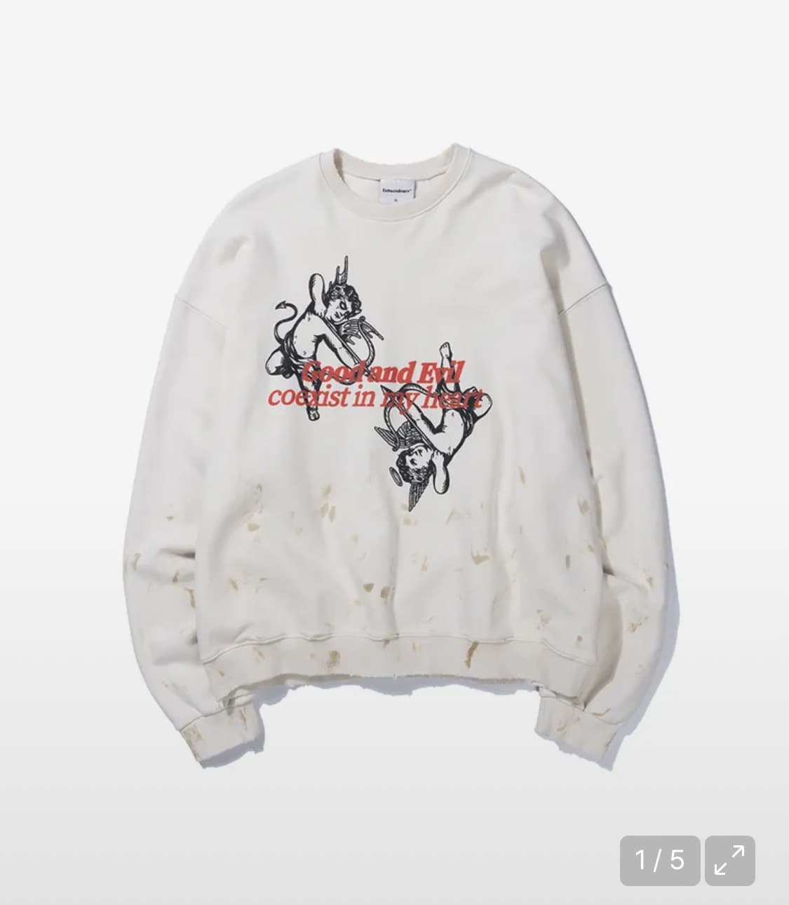 엑스트라오디너리 Evil 헤비 크루넥 상품이미지2