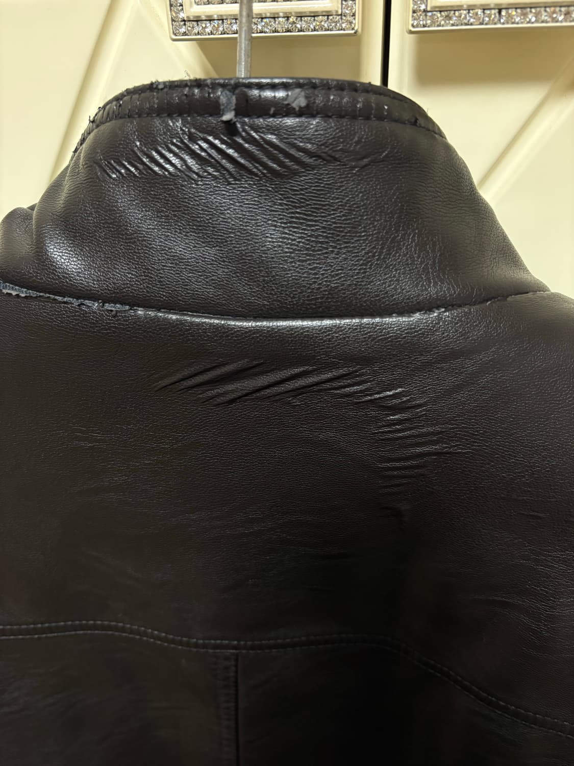 Tommy Hilfiger leather jacket deep brown 상품이미지3