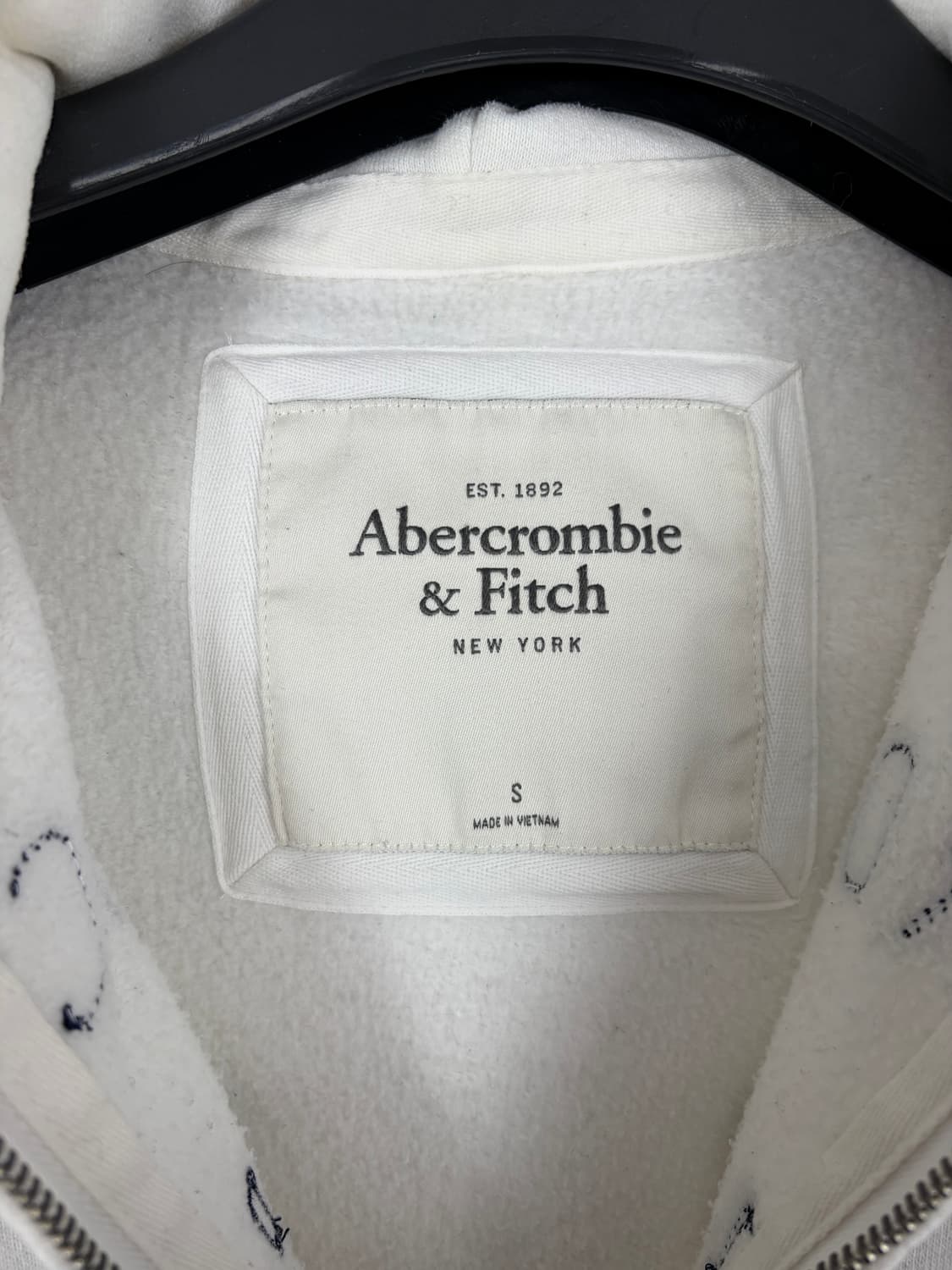 a44) 아베크롬비 화이트 후드집업 상품이미지3