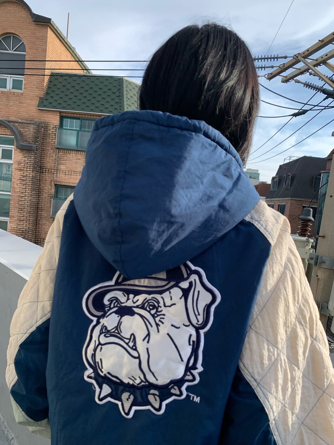 90s 스타터 NFL 조지타운 점퍼 상품이미지2