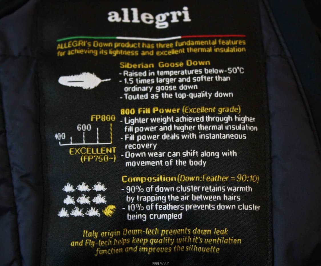 W-3387/알레그리 정품 남성용 거위털 자켓 95 상품이미지4