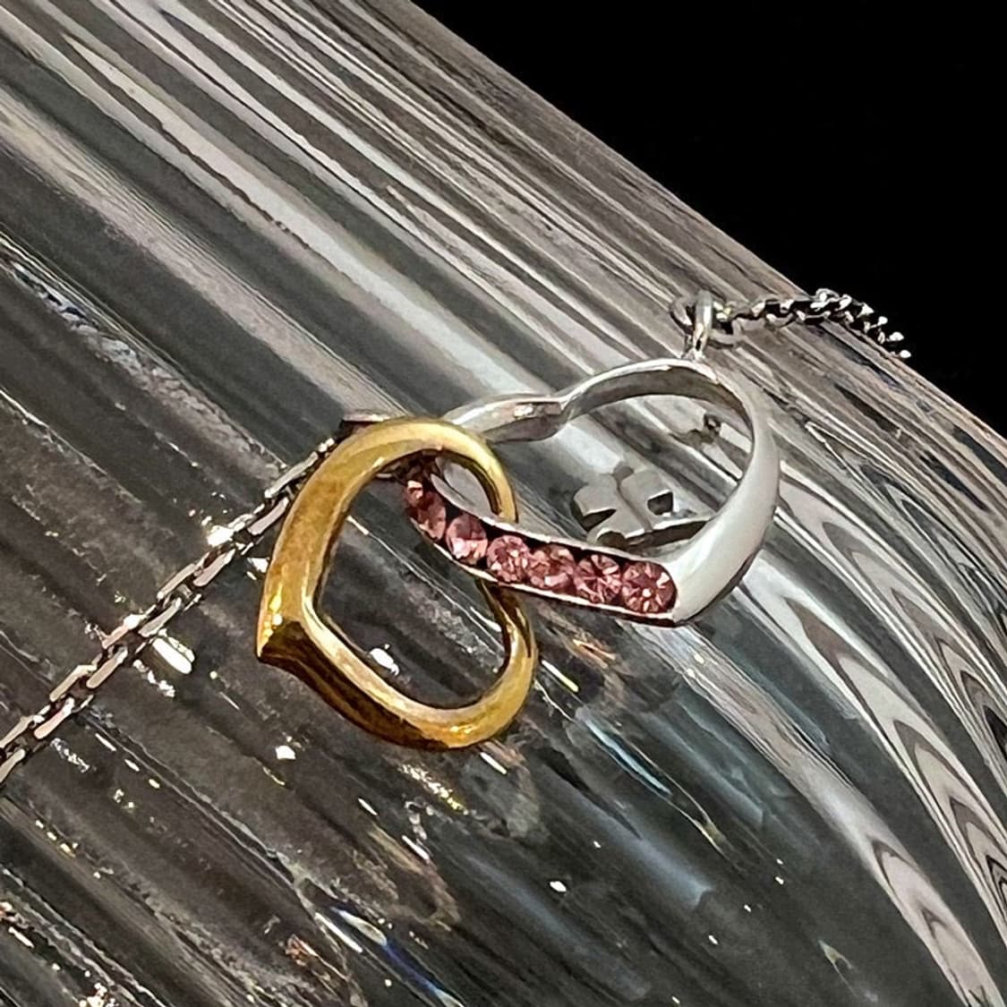 courreges / 쿠레쥬 더블하트 목걸이 상품이미지5