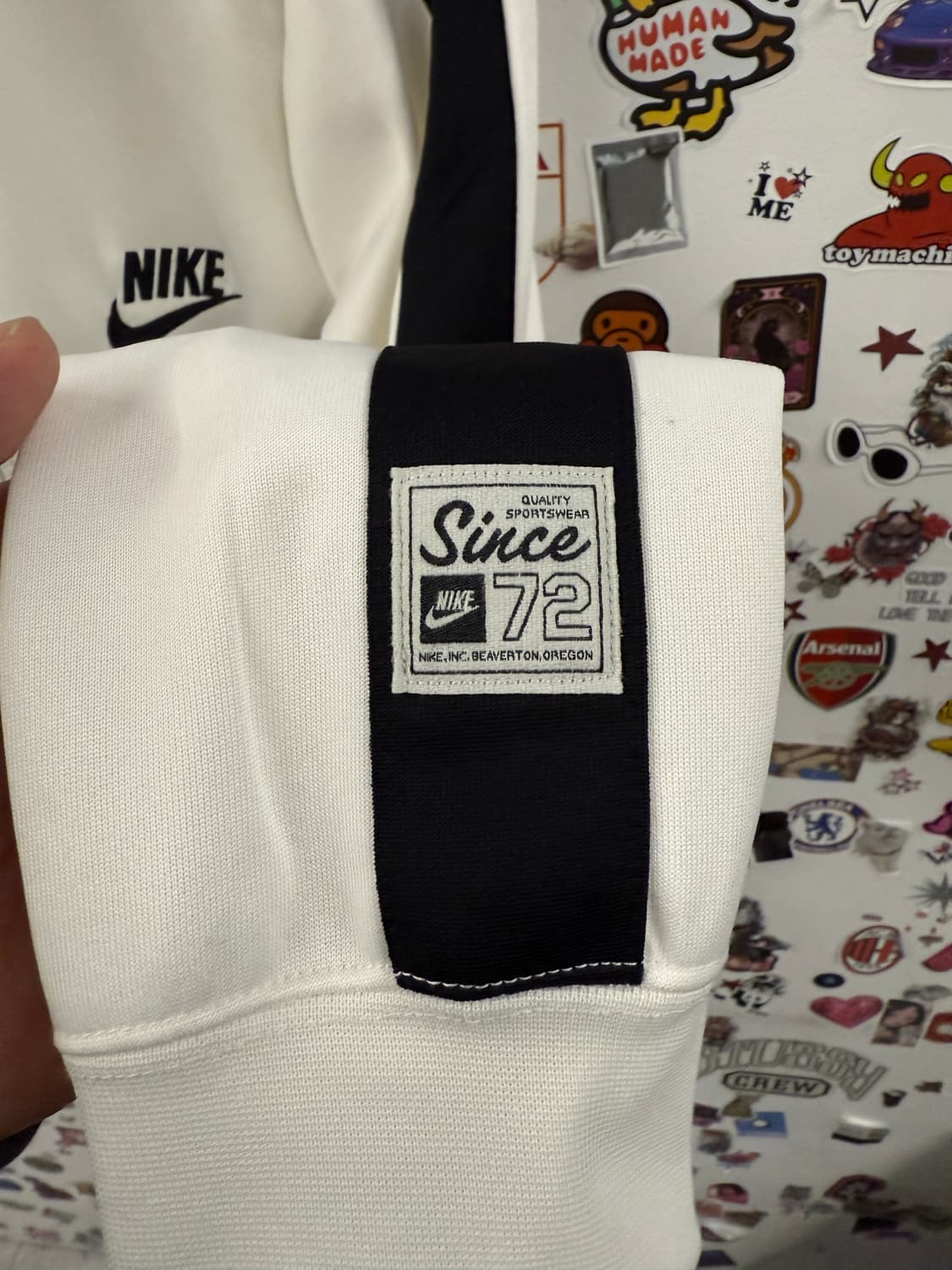 나이키 NSW 스우시 화이트 우먼스 트랙탑 셋업 S 상품이미지6