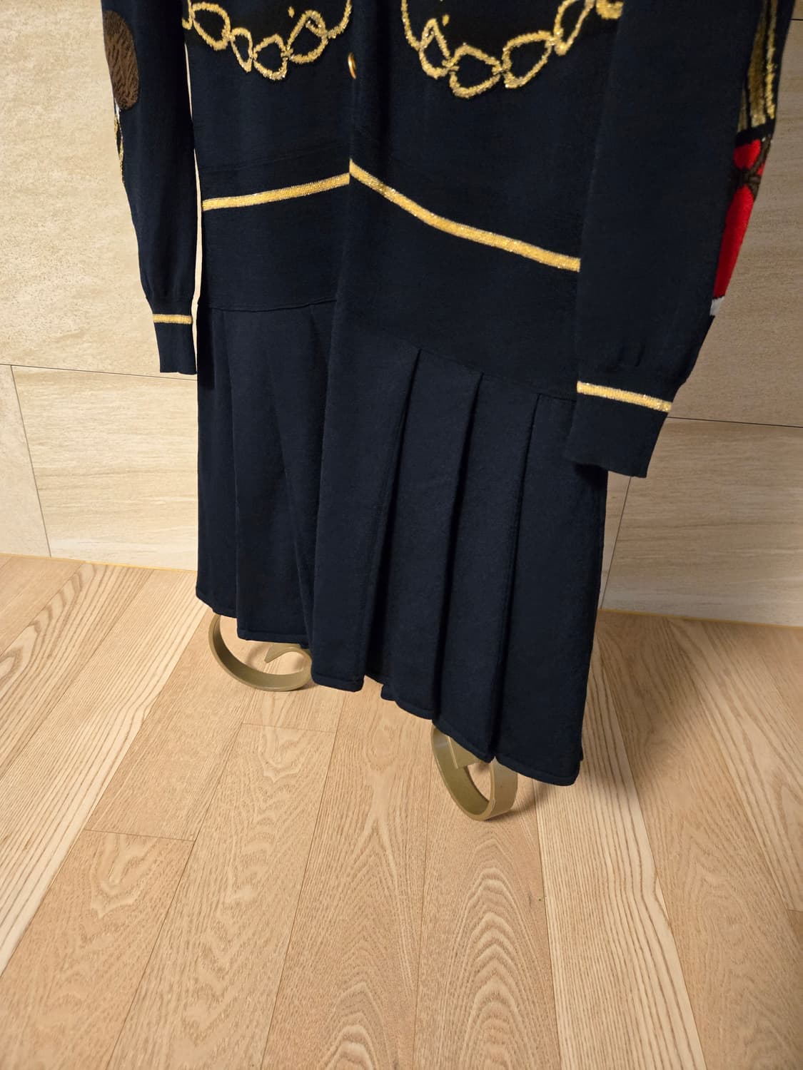 [미착용/42] 모스키노 플리츠 니트 원피스 상품이미지4