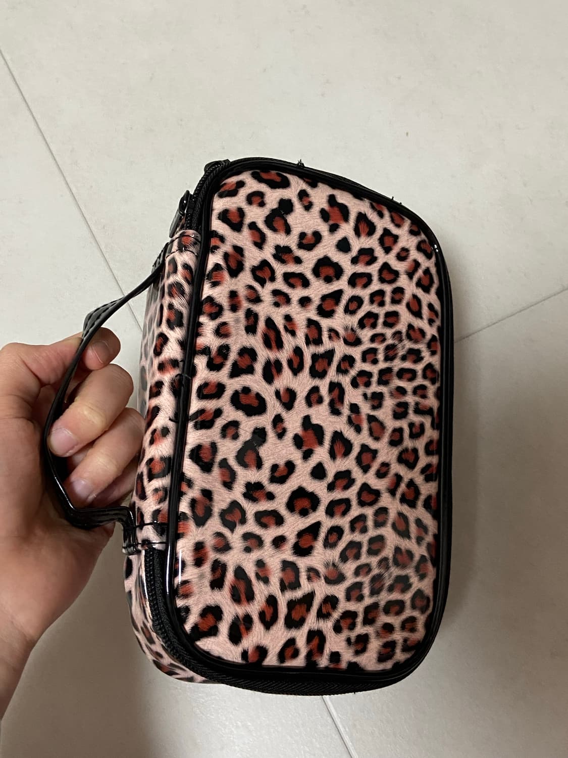 빈티지 라떼히메오네갸루 화장품 호피 파우치 상품이미지4