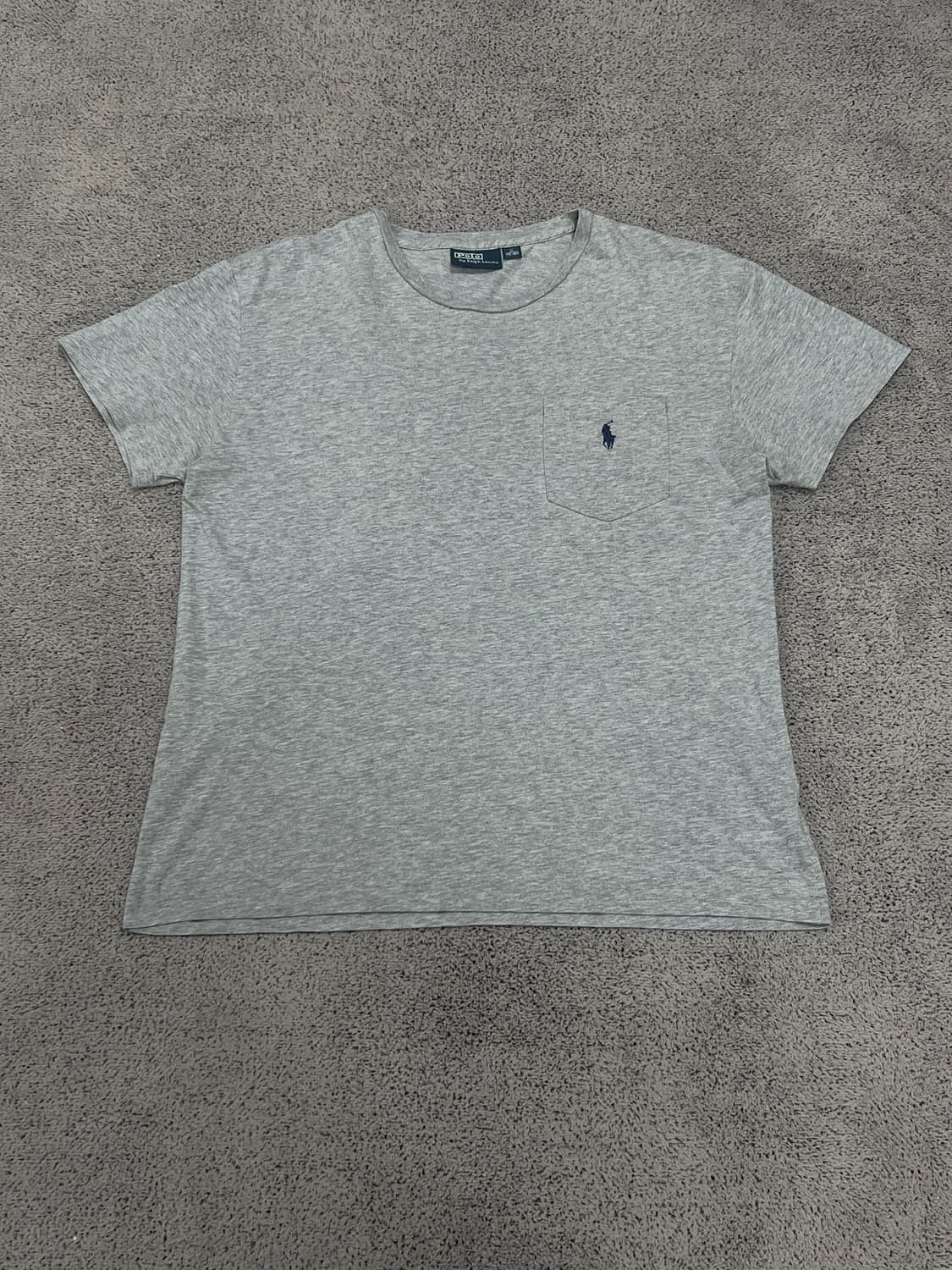 (M) 폴로 랄프로렌 원포켓 반팔 티 그레이 상품이미지1