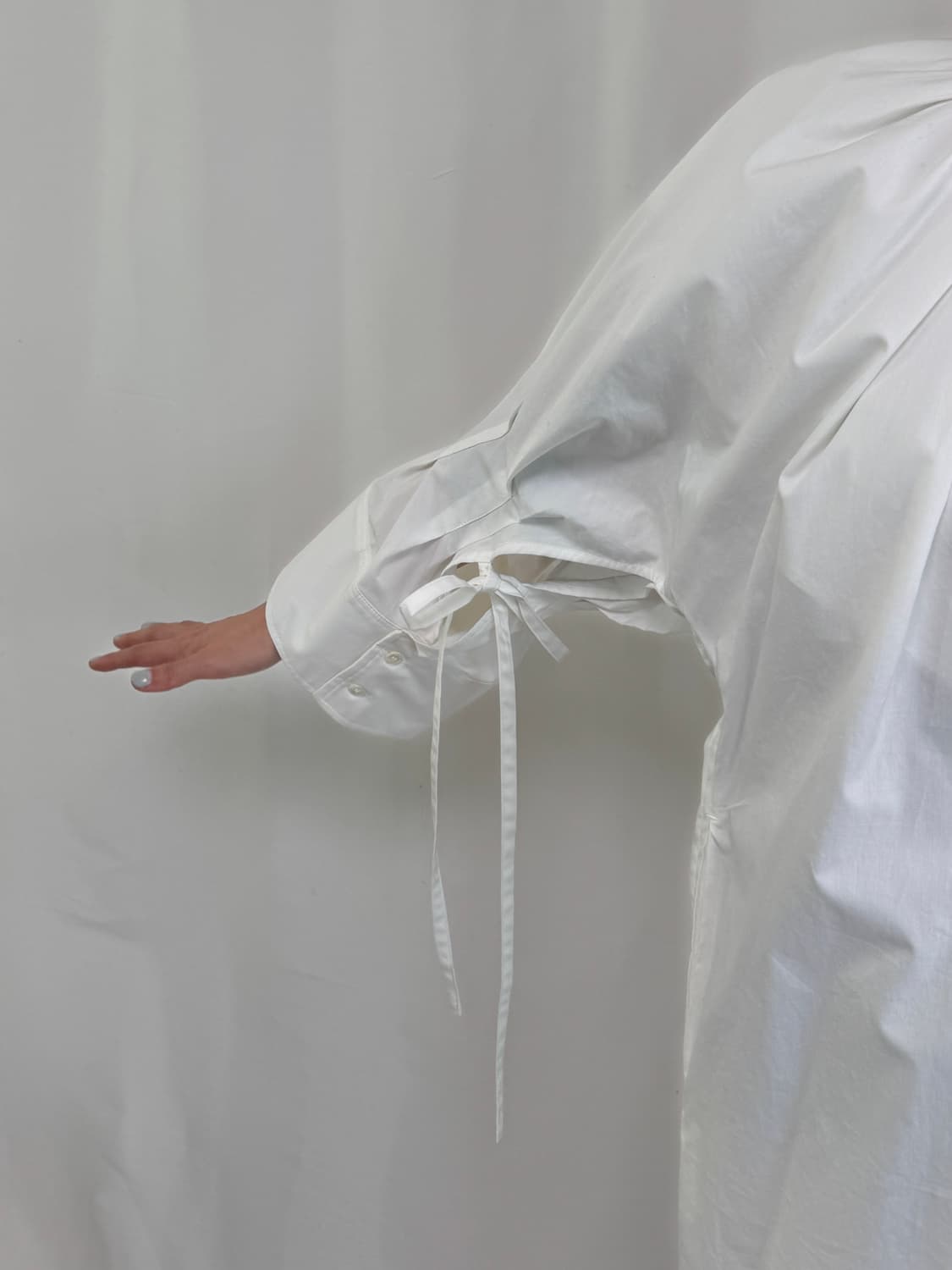 렉토 화이트 셔츠 원피스  상품이미지9