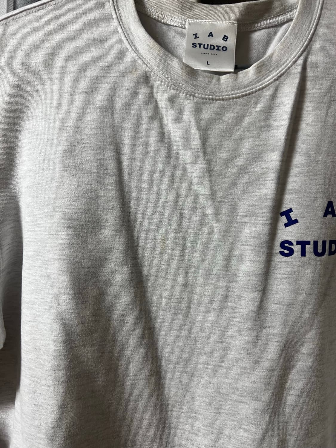 아이앱 스튜디오 롱슬리브 라이트그레이 L 상품이미지4