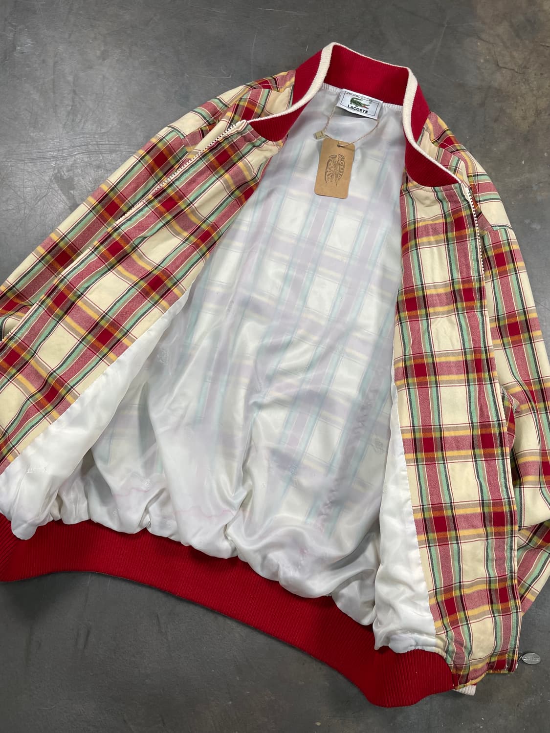 라코스테 체크 블루종 자켓 상품이미지4