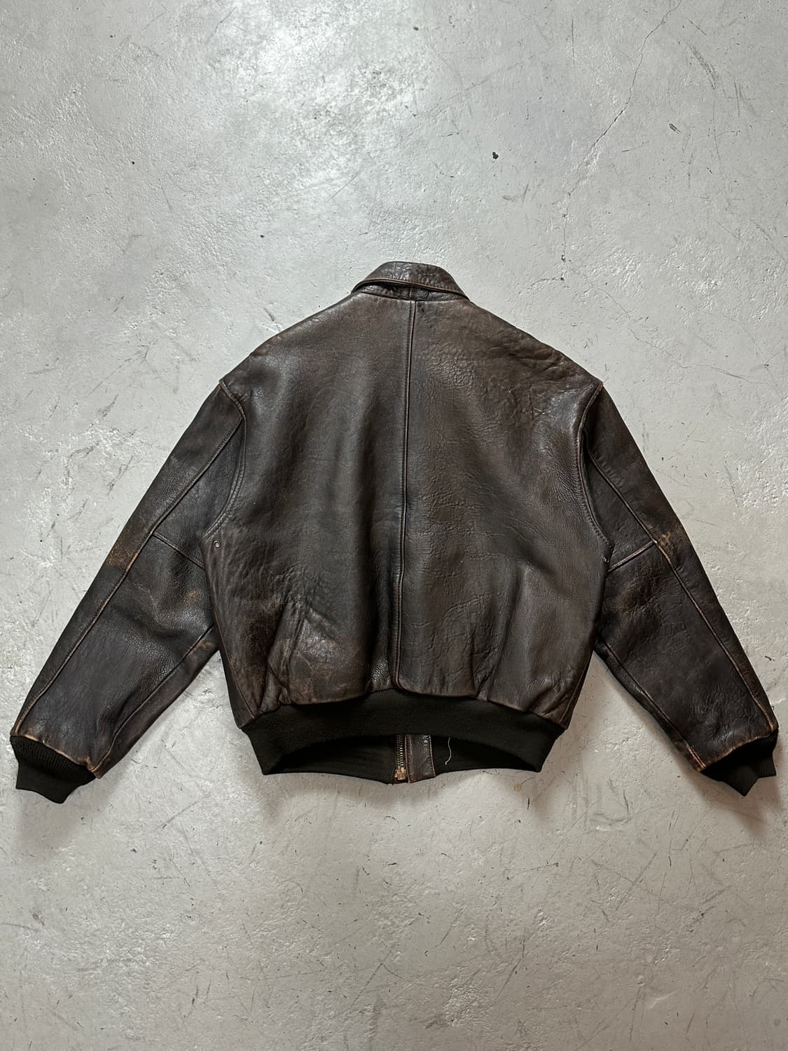 90’s OG 빈티지 아비렉스 A2 레더 자켓 빈티지 레더 봄버 상품이미지5