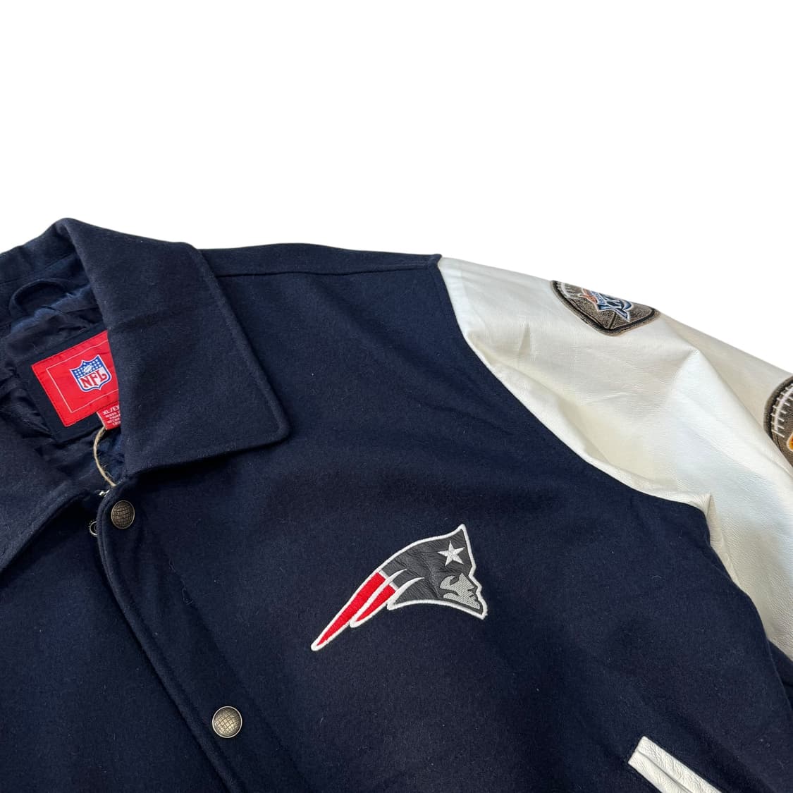 [~110] New England Patriots 슈퍼볼 바시티 자켓  상품이미지2