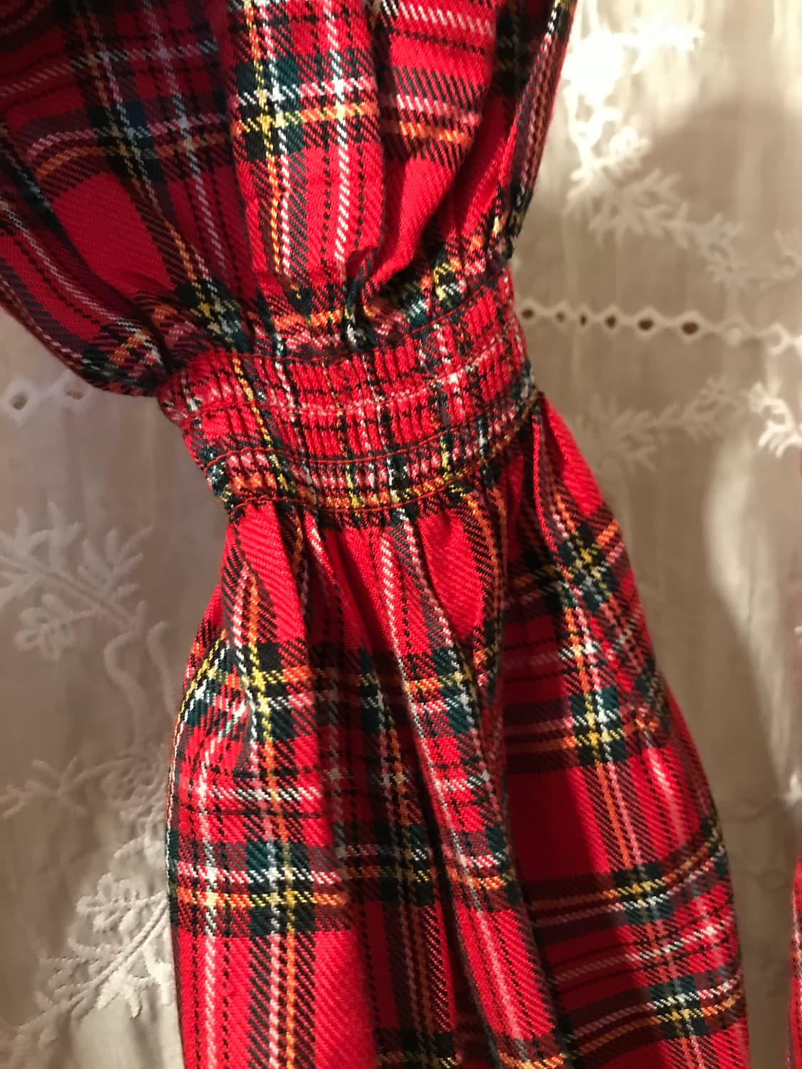 클럿 스튜디오 타탄 체크 러플 원피스 상품이미지5