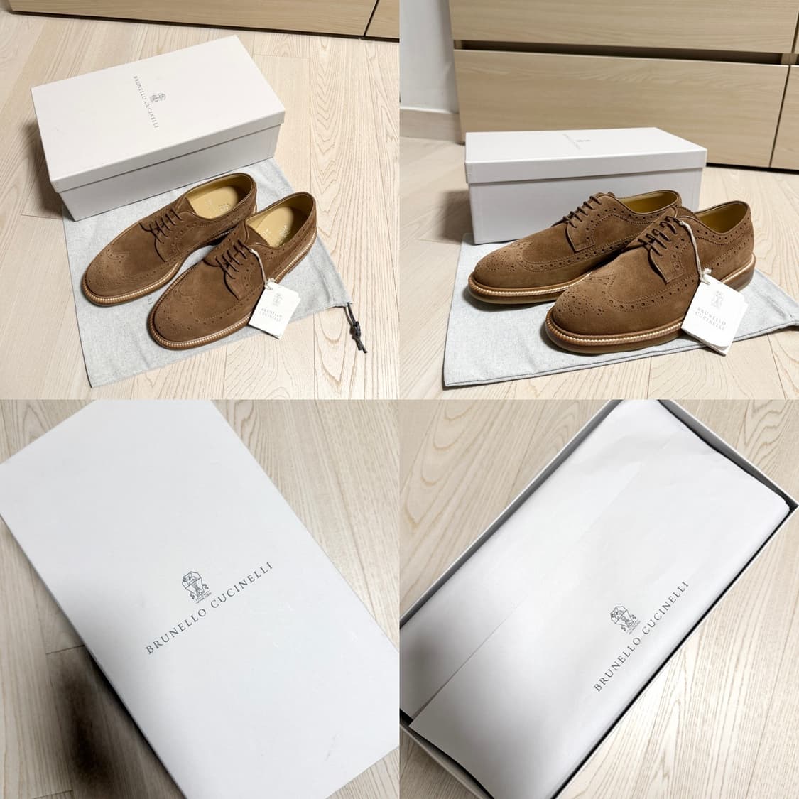 브루넬로 쿠치넬리 / 신상 스웨이드 더비 슈즈 / 42 (새상품) 상품이미지2