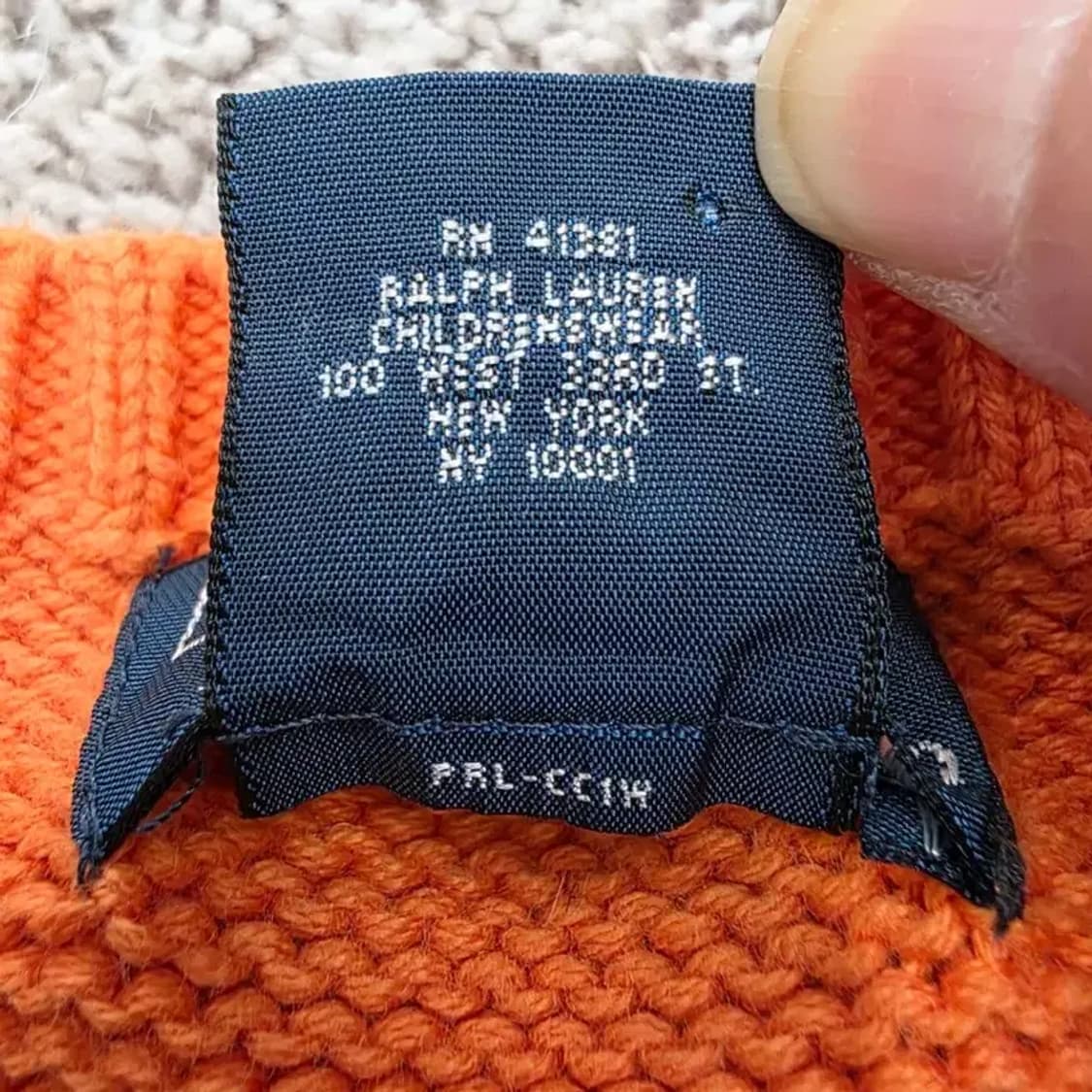 폴로 랄프로렌 오렌지 니트 ~55 상품이미지5