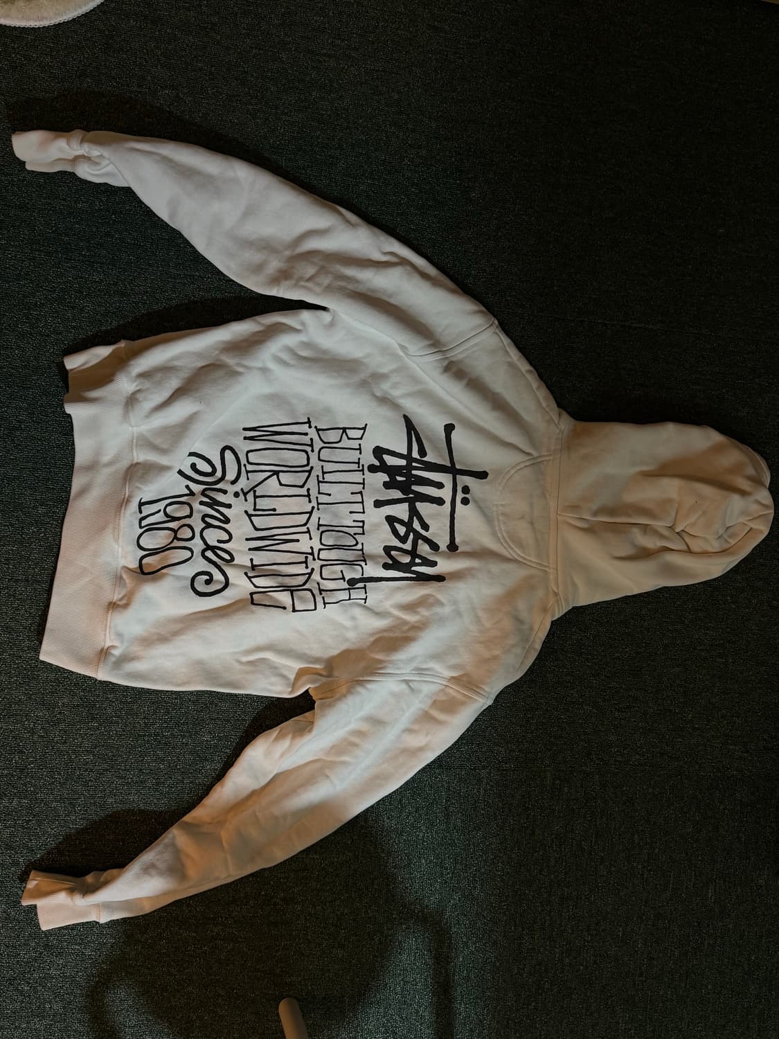 스투시 후드 화이트 상품이미지1