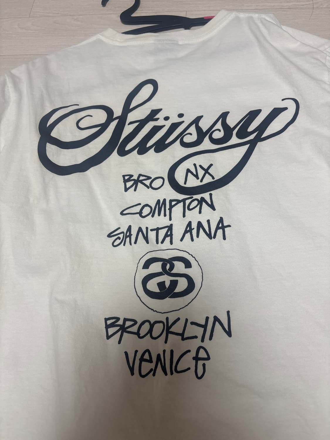 스투시 월드투어 반팔 화이트 s 상품이미지3