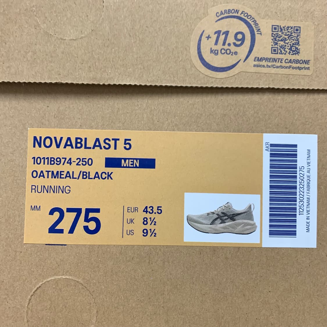 아식스 노바블라스트5 오트밀블랙 상품이미지2