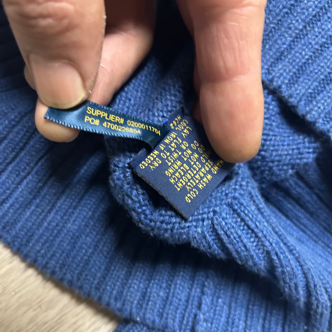 폴로 랄프로렌 정품 해외판 쿼터집업 니트 110 -115 상품이미지4