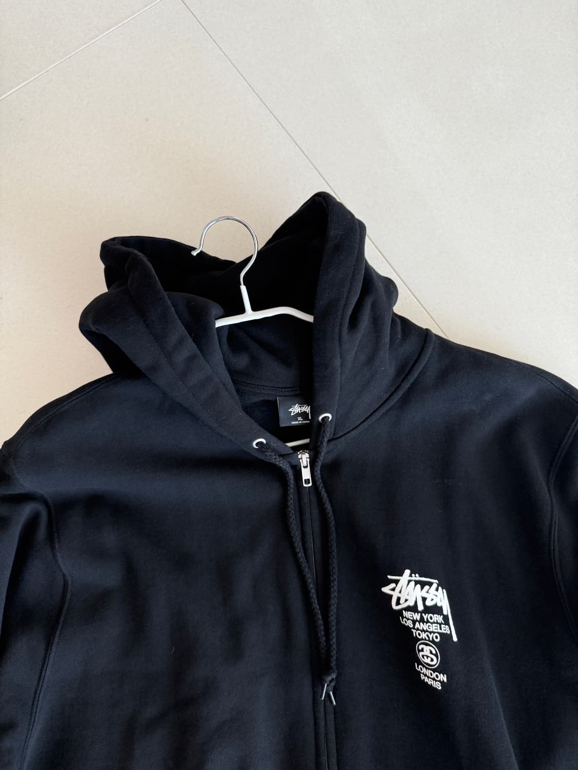 스투시 후드 집업 M , XL 상품이미지2