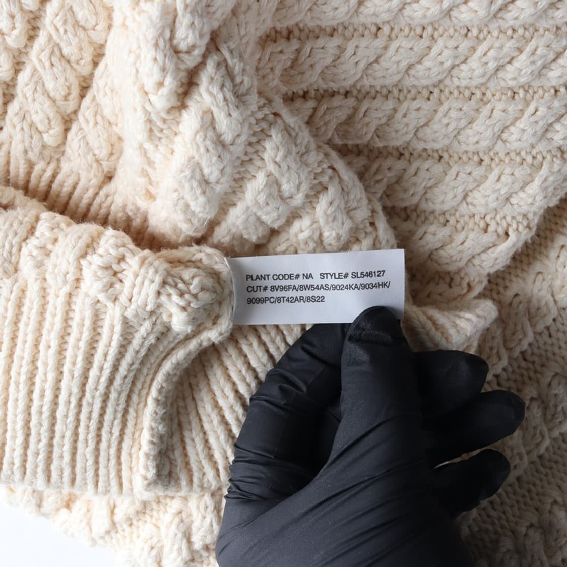 랄프로렌 크림 꽈배기 후드 가디건 XL 상품이미지7