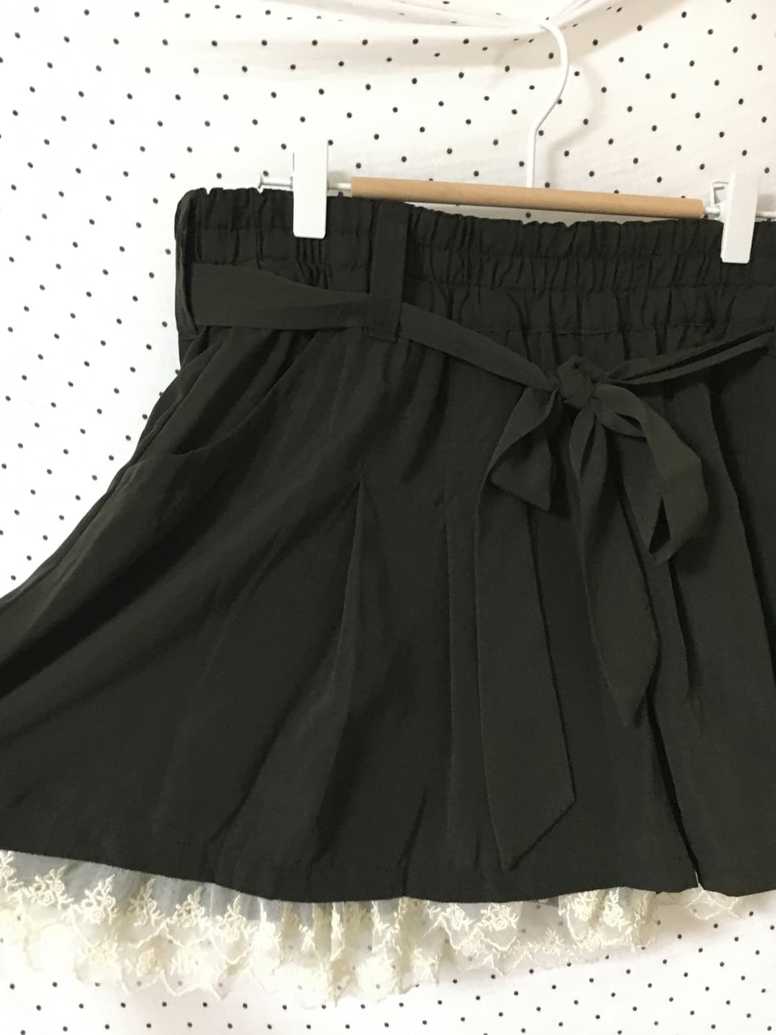 카키 레이스 반바지 상품이미지3