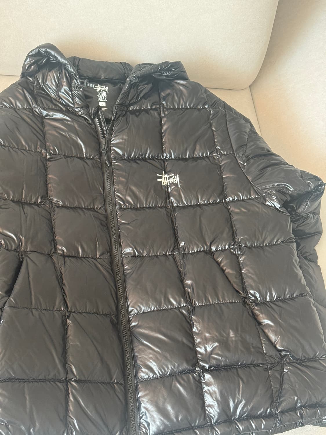 스투시 미드웨이트 후드 퍼퍼 블랙 상품이미지3