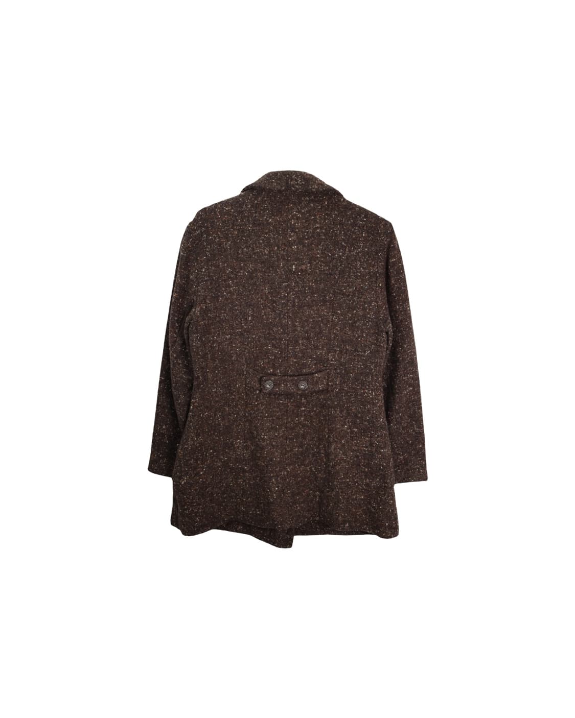 Brown Tweed Double Wool Coat 상품이미지5