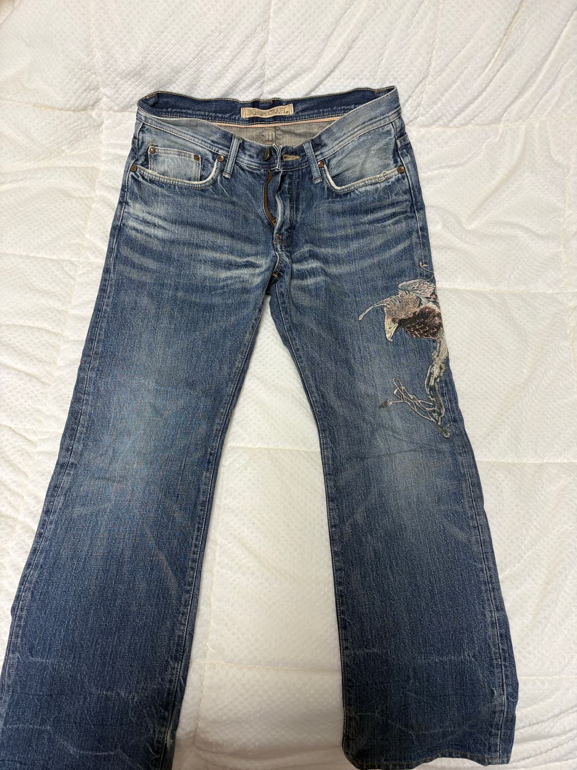 Denim Craft Embroidered Bird Denim 상품이미지1