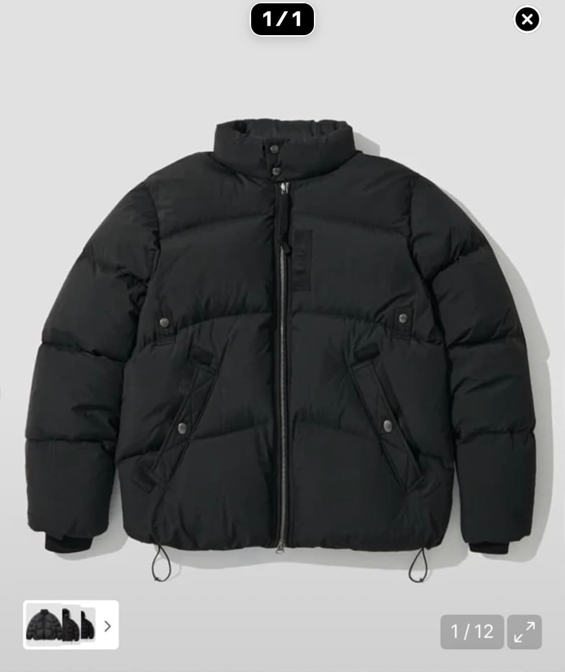 아웃스탠딩 MA-1 FLIGHT DOWN PARKA_BLACK 상품이미지1