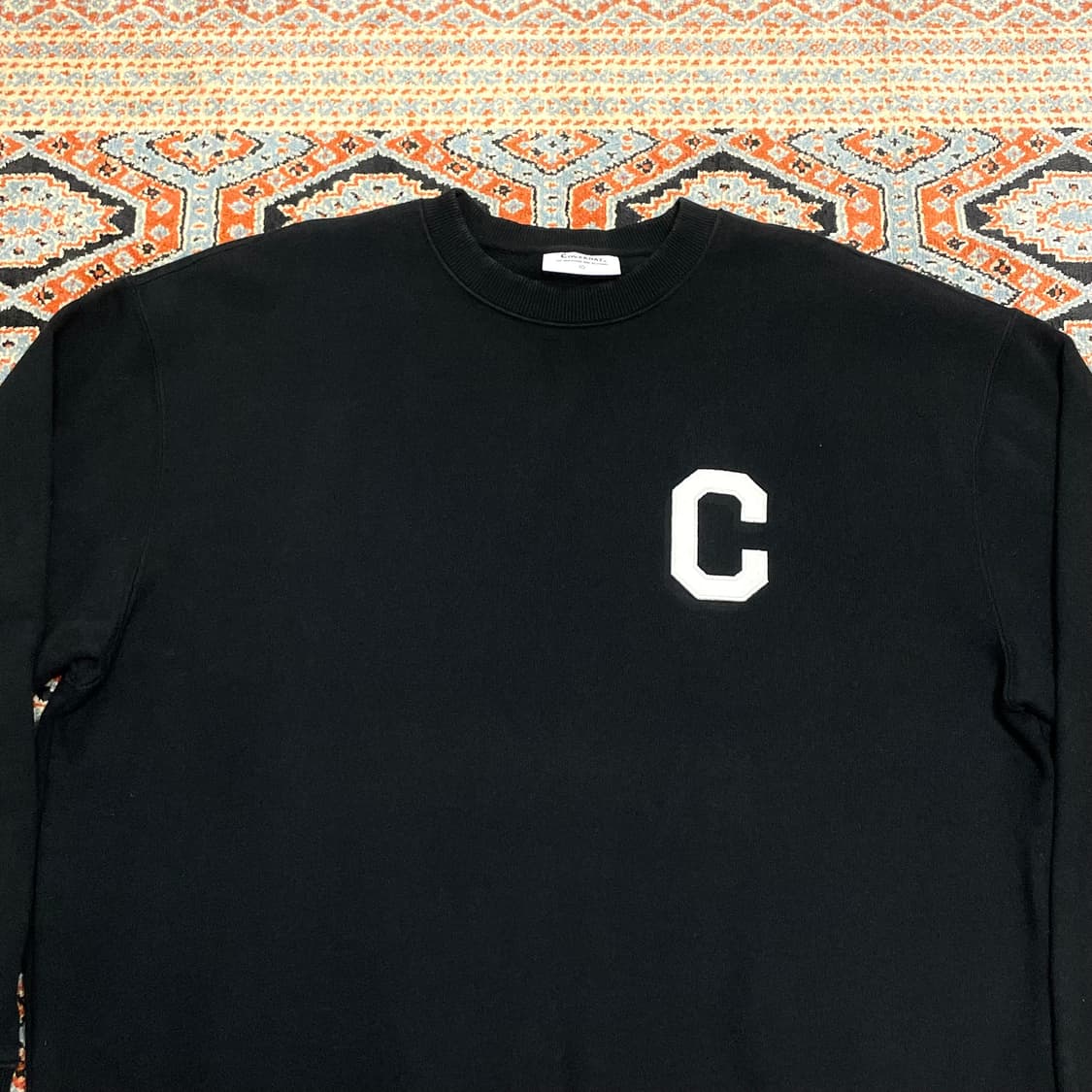 커버낫 시그니처로고 블랙 맨투맨 남성L 상품이미지2