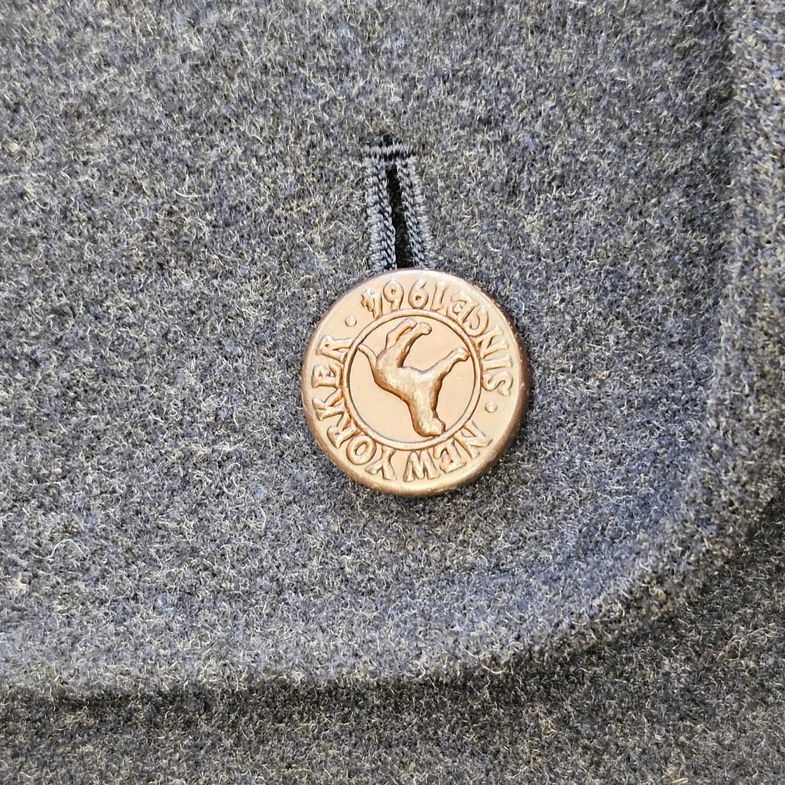 NEWYORKER 뉴요커 오버핏 울자켓 가죽디테일 빈티지 반코트 2XL 상품이미지5