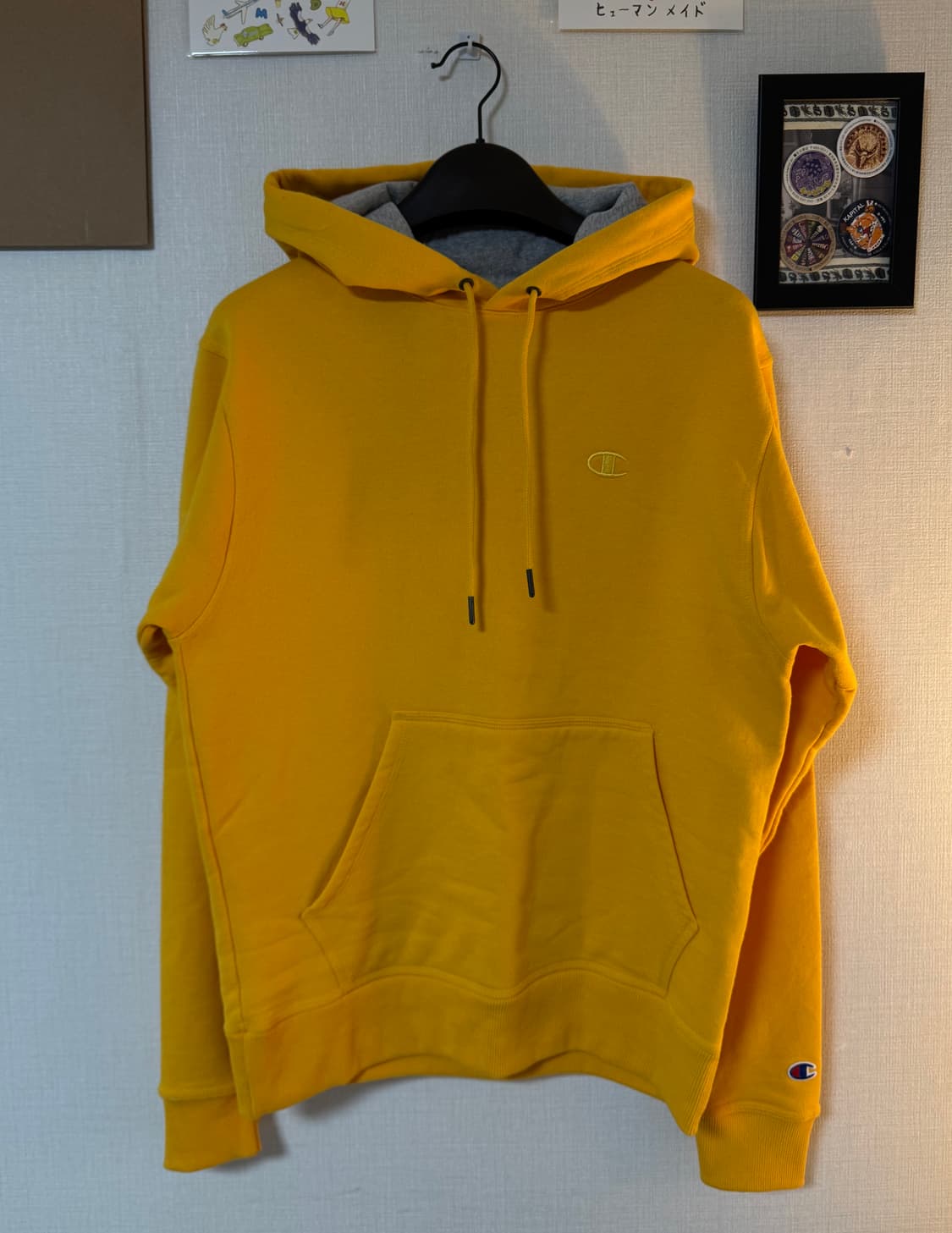 [L]챔피온 후드티 옐로우 상품이미지1