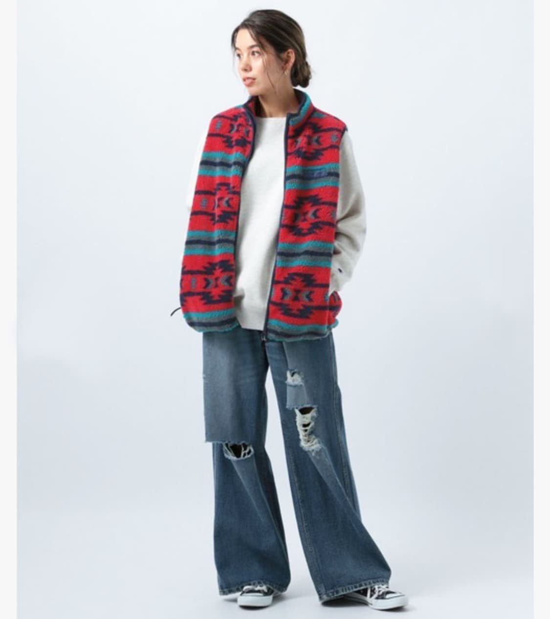 WILD THINGS X BAYFLOW - FLEECE VEST 상품이미지3