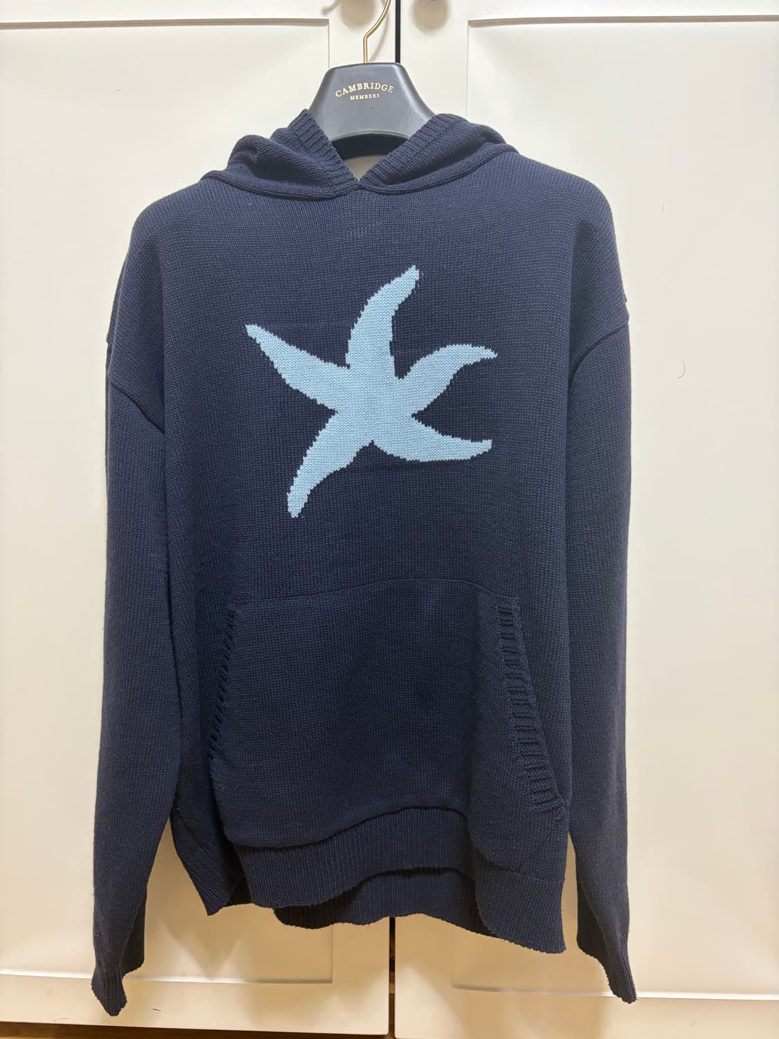 더콜디 후드 니트 NAVY L 상품이미지2