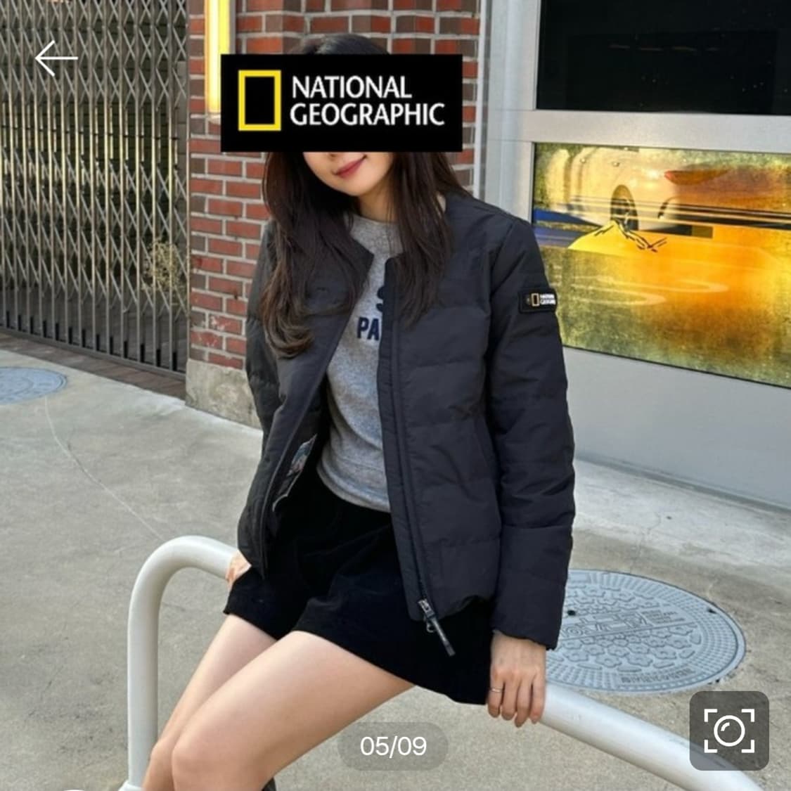 [22년/90] 내셔널지오그래픽 헤론 여성경량패딩 블랙 상품이미지10