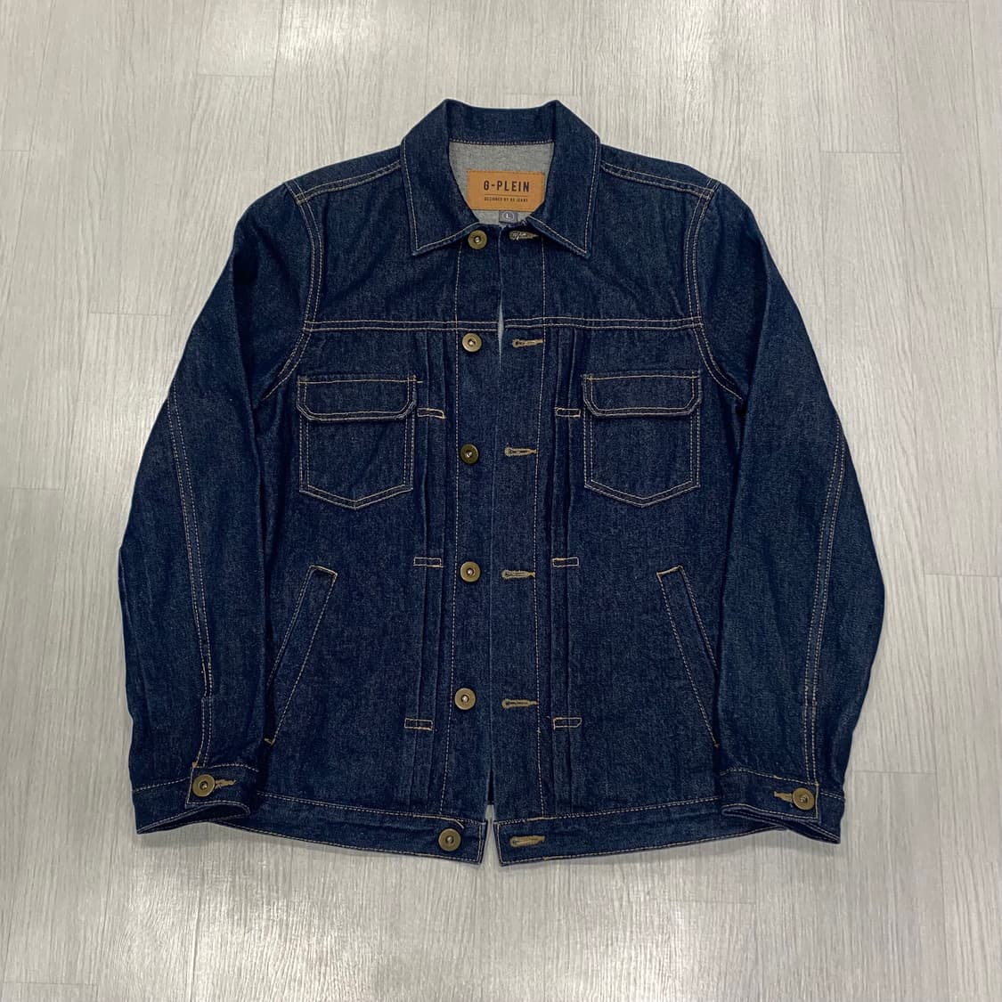 [빈티지] 데님 트러커 자켓 인디고 상품이미지3