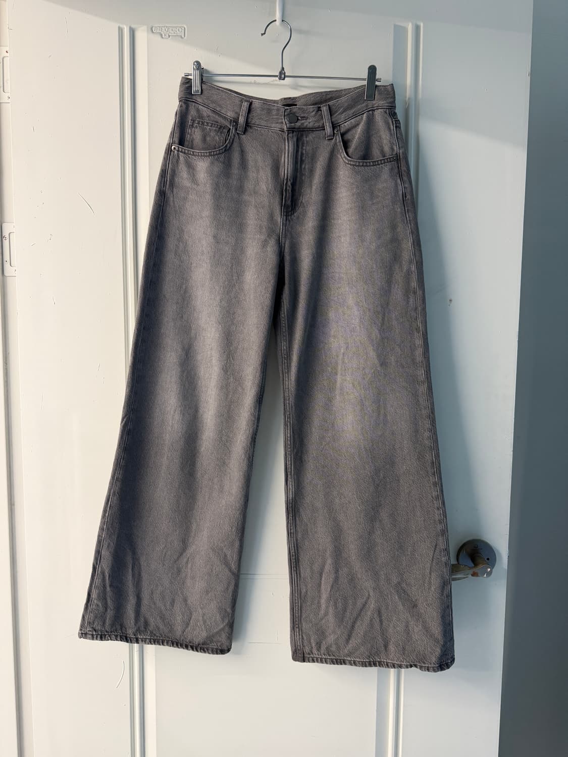 일본빈티지 그레이 데님 와이드팬츠  상품이미지5