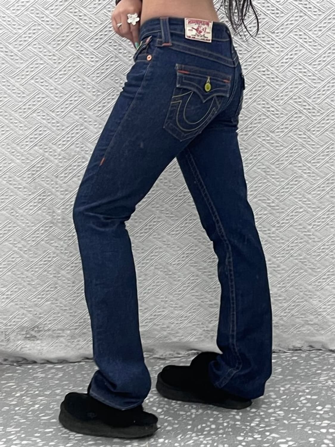 트루릴리전 빌리 올드스쿨 레트로 로우라이즈 데님팬츠 28 C07317 상품이미지1