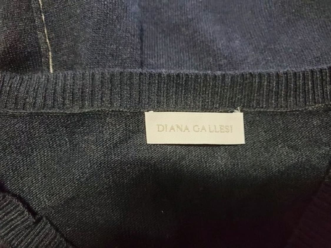 다이아나갤러시르매글리 V넥 빅오버핏 언발 캐시함유니트 새상품 L 상품이미지7