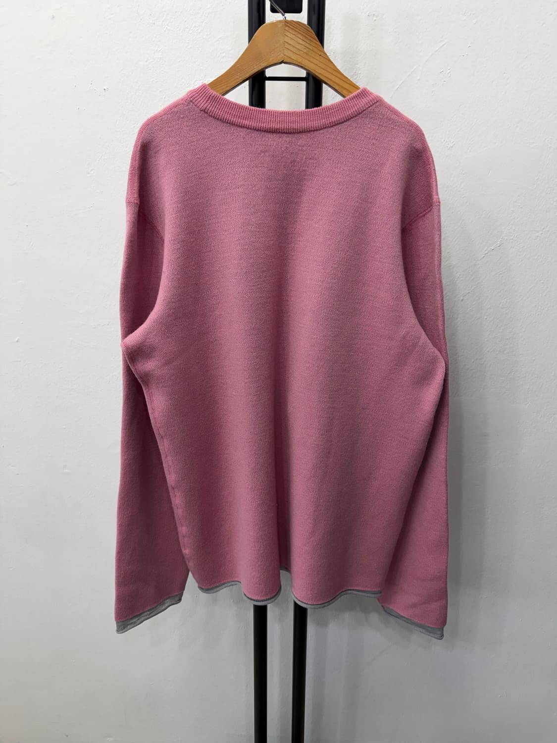 매장판정품) 랑방 한섬 남성 오버핏 니트 스웨터 S 상품이미지5