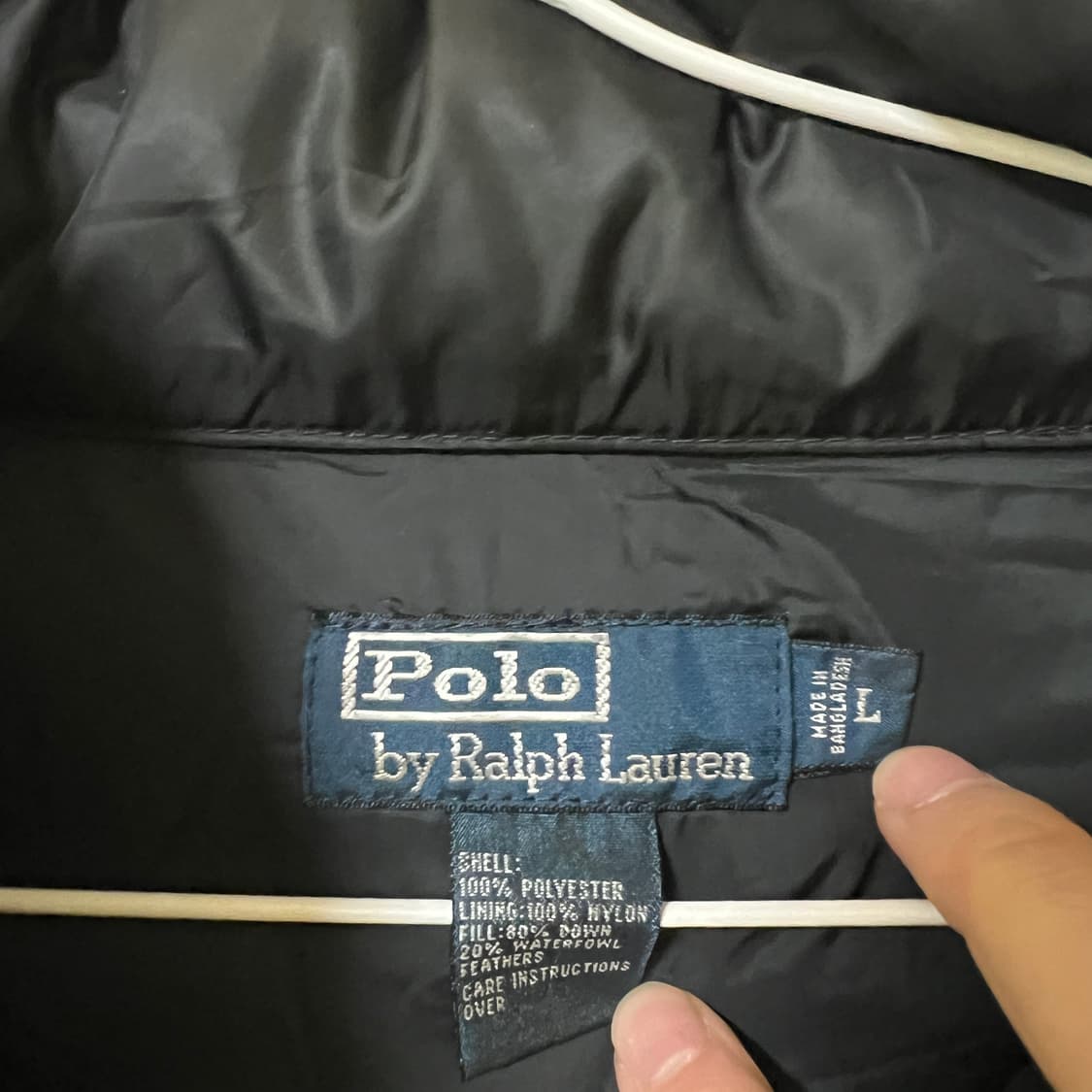 폴로 랄프로렌 블랙 푸퍼패딩 L 상품이미지3