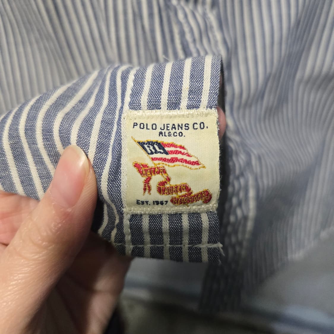 폴로진스  린넨 스트라이프 긴팔 셔츠  상품이미지4