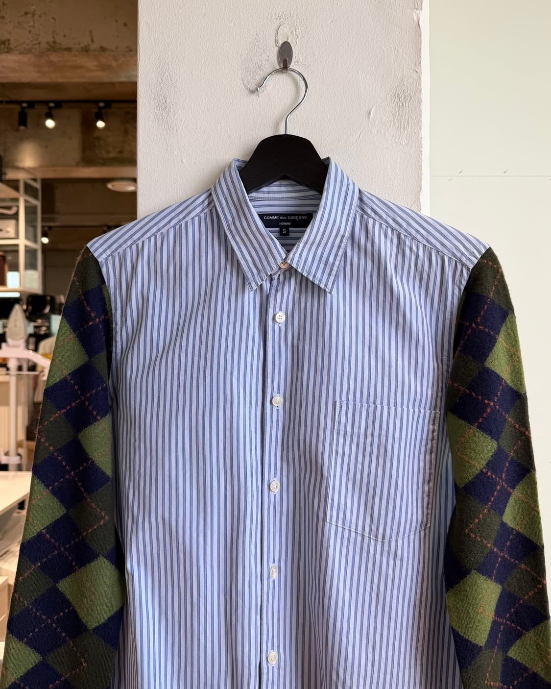 꼼데가르송 옴므 AD2006 스트라이프 아가일패턴 셔츠  상품이미지2