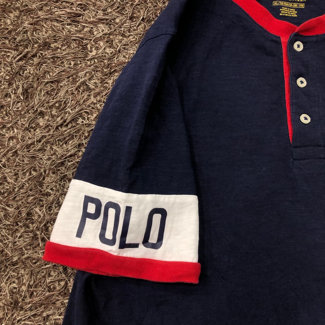 XL 폴로 랄프로렌 걸스 헨리넥 반팔 티셔츠 상품이미지3