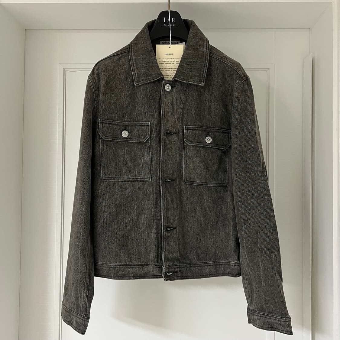 [46] 아워레가시 모노자켓 그레이 린넨 상품이미지1