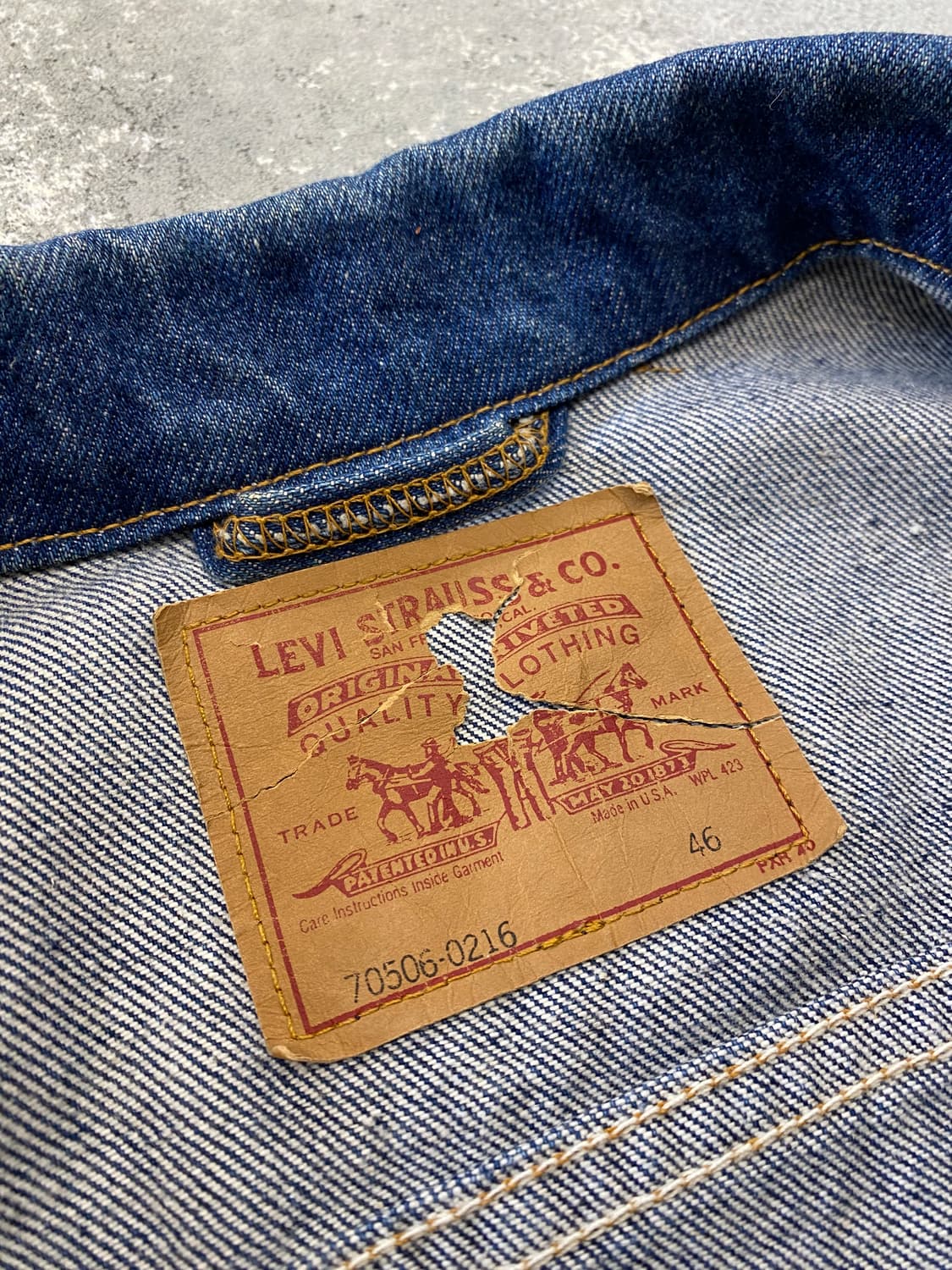[46] 90s USA Levi's 미국제조 3세대 데님자켓 상품이미지7