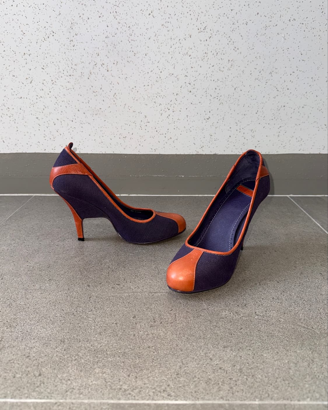 DIESEL purple orange edge pumps heels 상품이미지1